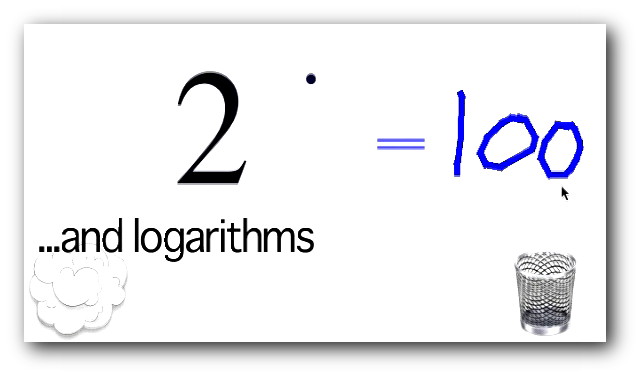 deco: Drawing a logarithm calculation