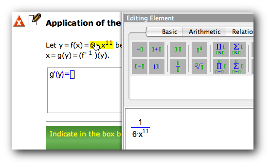 deco: Working with Wiris Input Editor on Expressions of its Containing Page
